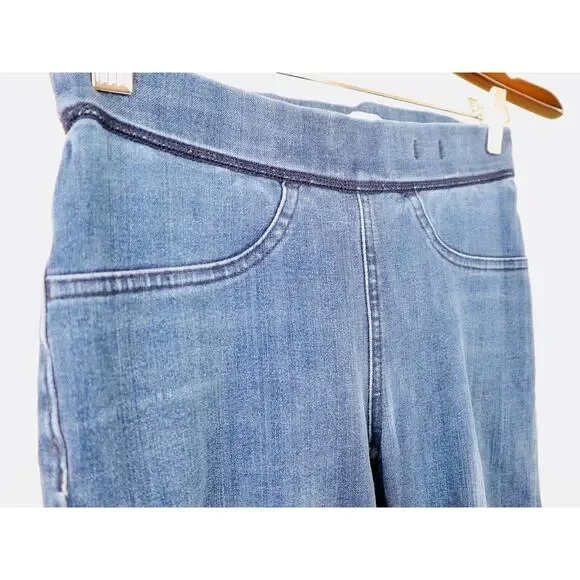 Madewell Size 25 The Anywhere Jean Pull On Faded Dark Blue Wash F5878 - Picture 4 of 9